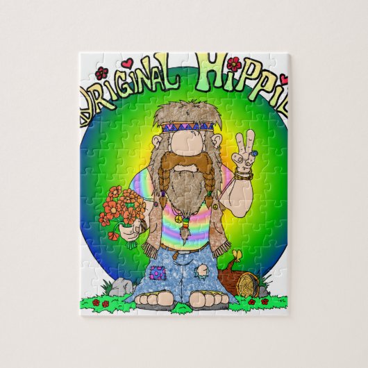 De oorspronkelijke hippie legpuzzel (Verticaal)