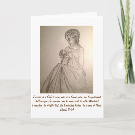 De oorspronkelijke Kerstkaart van de Kunst: Feestdagen Kaart (Voorkant)