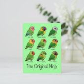 De oorspronkelijke negen briefkaart (Staand voorkant)