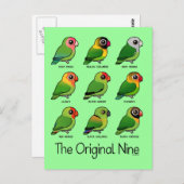 De oorspronkelijke negen briefkaart (Voorkant / Achterkant)