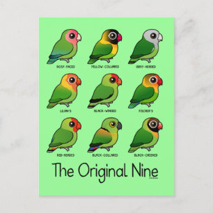 De oorspronkelijke negen briefkaart