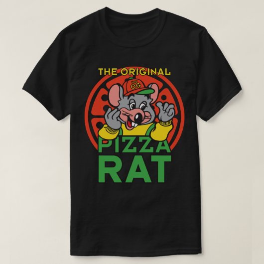 De oorspronkelijke Pizza Rat T-shirt (Design voorkant)
