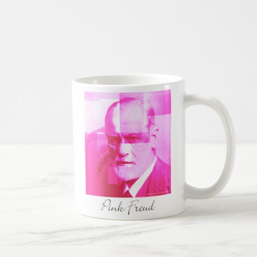 De oorspronkelijke roze Freud-Mok Koffiemok (Rechts)