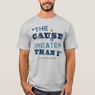 De oorzaak is groter dan ik (in nood) t-shirt