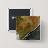 De Oost-Afrikaanse landen Vierkante Button 5,1 Cm (Voorkant /achterkant)