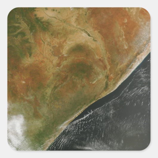 De Oost-Afrikaanse landen Vierkante Sticker (Voorkant)