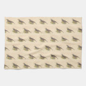 De oostelijke beemdhaai (Sturnella magna) NY Vogel Theedoek (Horizontaal)