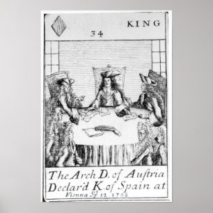 De Oostenrijkse archduke verklaarde koning van Spa Poster
