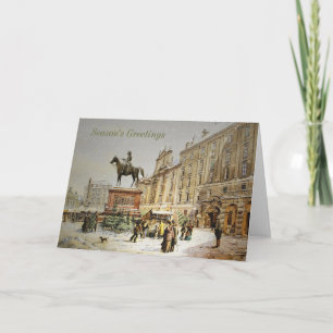 De Oostenrijkse Markt van Kerstmis Feestdagen Kaart