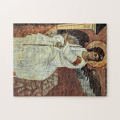 De oosters-orthodoxe Christelijke witte engel Legpuzzel (Horizontaal)