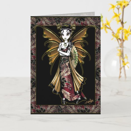 De Oosterse Kaart van het Tattoo van de Draak van (Gele Bloem)