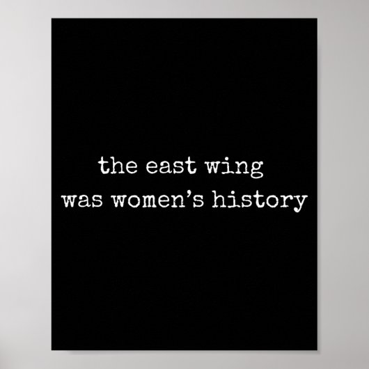 “De oostvleugel was vrouwengeschiedenis” Feministi Poster (Voorkant)