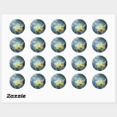 DE OOSTZWEEFSEL groen blauw geel Ronde Sticker (Vel)