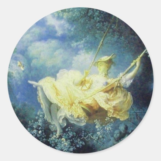 DE OOSTZWEEFSEL groen blauw geel Ronde Sticker (Voorkant)