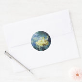 DE OOSTZWEEFSEL groen blauw geel Ronde Sticker (Envelop)