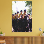 De op de kavalerie gemonteerde band van het huisho canvas afdruk (Insitu (Woonkamer))