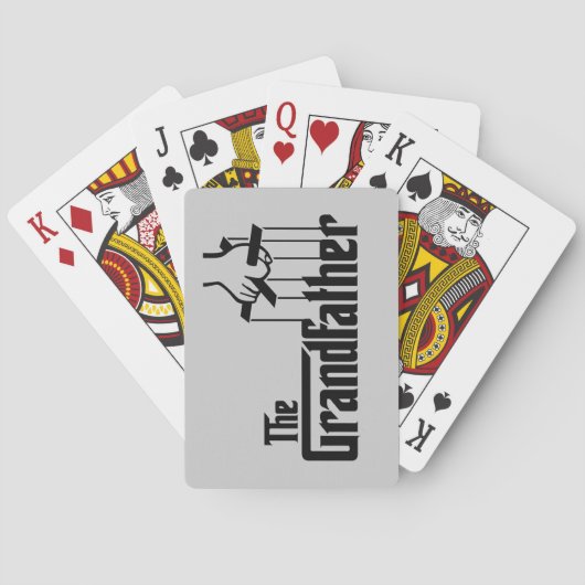 De opa die kaarten speelt (Achterkant)