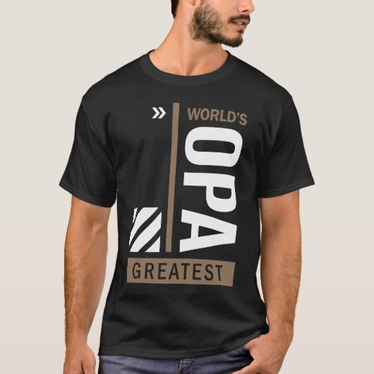 De Opa Greatest ter wereld T-shirt (Voorkant)