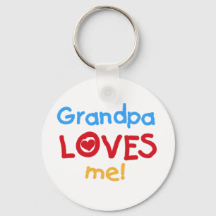 De opa houdt van me T-shirts en Giften Sleutelhanger