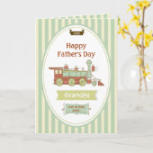 De Opa van het station op de Dag van Vaders Kaart (Gele Bloem)