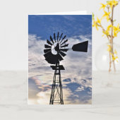 De opalen Windmolen van de Hemel - 5 X 7 kaart, Kaart (Gele Bloem)