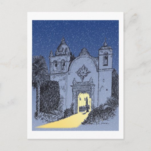 De Opdracht van Carmel bij Kerstmis Feestdagenkaart (Voorkant)