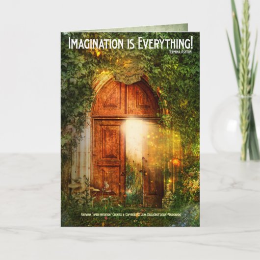 De open Grote Groet van de Uitnodiging (Voorkant)