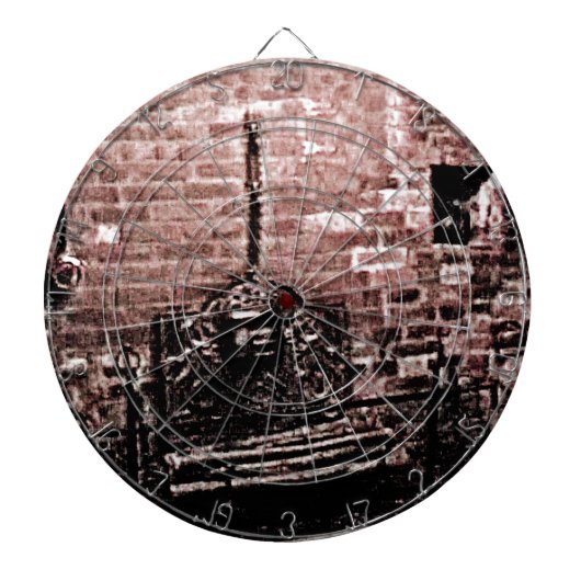 De Open haard van stratford-op-Avon Shakespeare Dartbord (Voorkant)