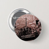 De Open haard van stratford-op-Avon Shakespeare Ronde Button 5,7 Cm (Voorkant /achterkant)