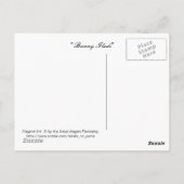 De Open plek van het konijntje Briefkaart (Achterkant)