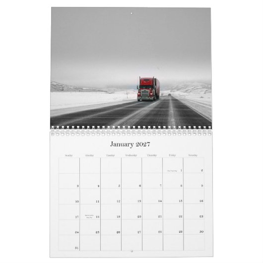 De open weg kalender (Jan 2027)