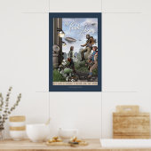 De openbare bibliotheek - rechter paneel (20x30 in poster (Keuken)