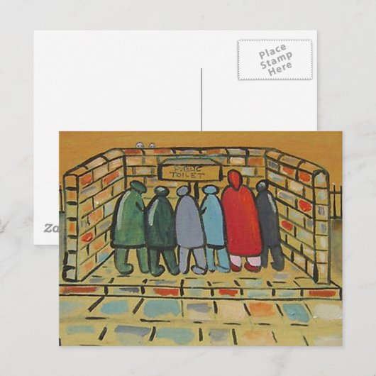 DE OPENBARE TOILET BRIEFKAART (Voorkant / Achterkant)