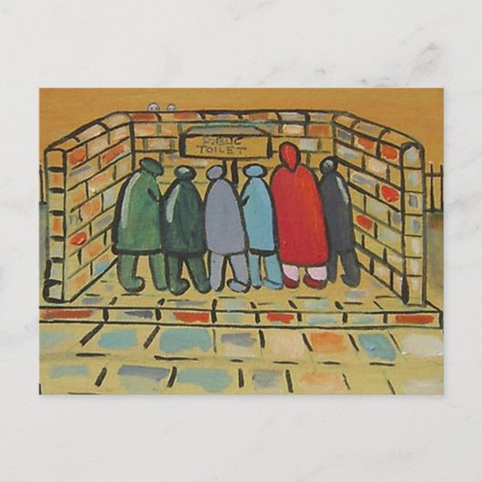 DE OPENBARE TOILET BRIEFKAART (Voorkant)