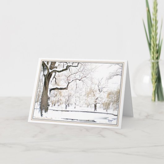 De Openbare Tuin van Boston: Eenvoudige Genoegens Feestdagen Kaart (Voorkant)