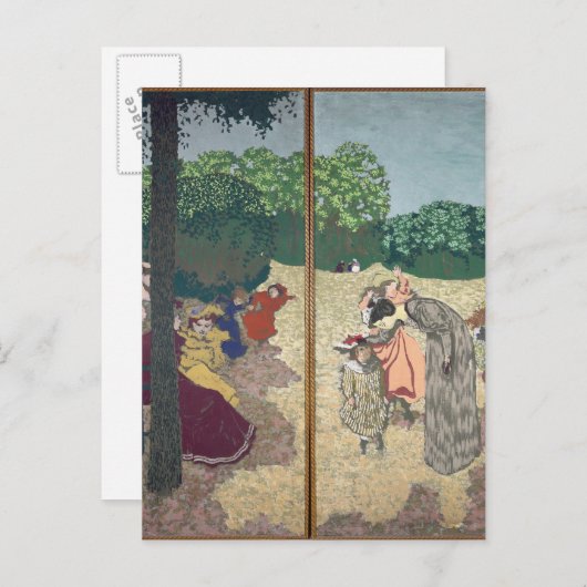 De openbare tuinen briefkaart (Voorkant / Achterkant)