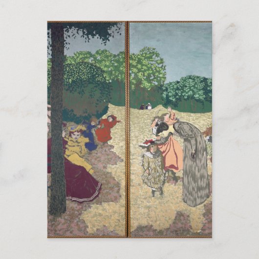 De openbare tuinen briefkaart (Voorkant)