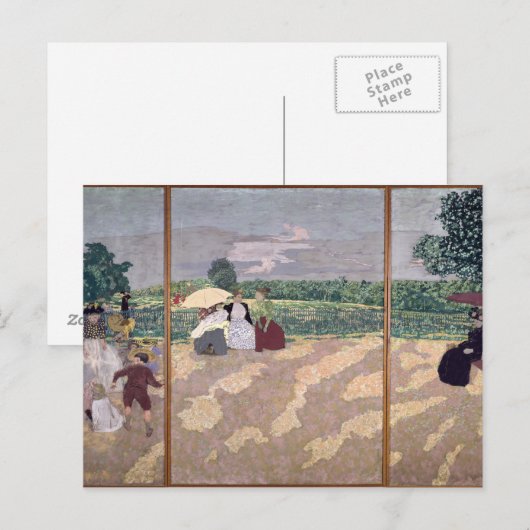 De openbare tuinen briefkaart (Voorkant / Achterkant)