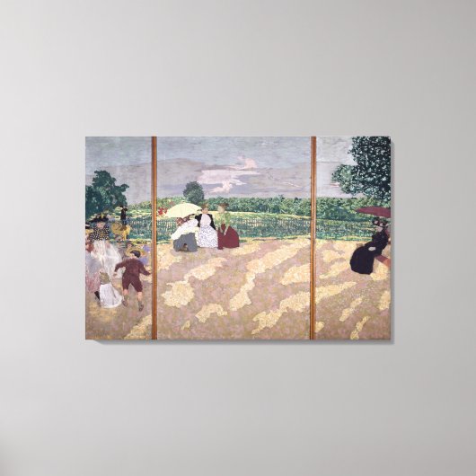 De openbare tuinen canvas afdruk (Voorkant)