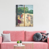 De openbare tuinen canvas afdruk (Insitu (Woonkamer))