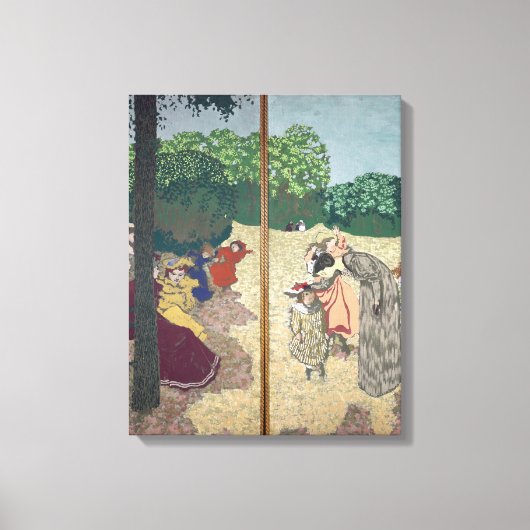 De openbare tuinen canvas afdruk (Voorkant)