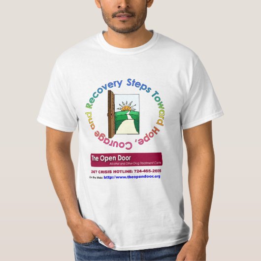 De opendeurherstel t-shirt (Voorkant)