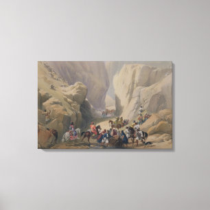 De opening in de pijlpas boven de Siri-band Canvas Afdruk