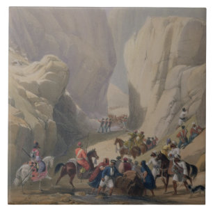 De opening in de pijlpas boven de Siri-band Tegeltje