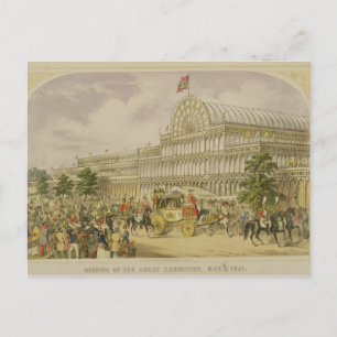 De opening van de Grote tentoonstelling, 1 mei 185 Briefkaart
