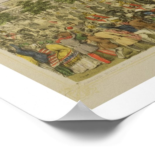 De opening van de Grote tentoonstelling, 1 mei 185 Poster (Hoek)