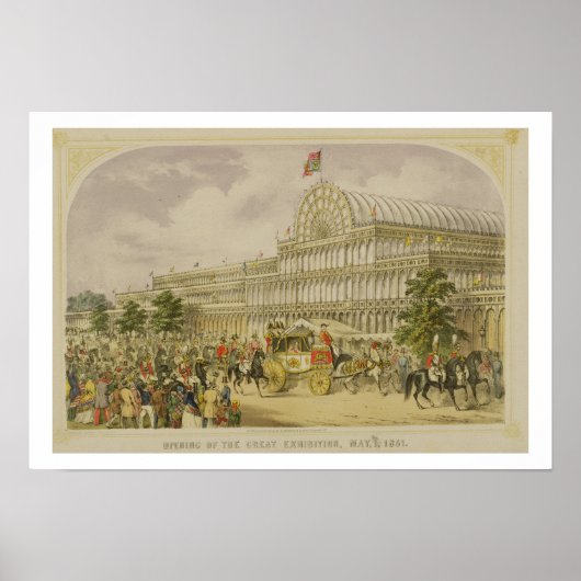 De opening van de Grote tentoonstelling, 1 mei 185 Poster (Voorkant)