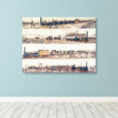 De opening van Stockton en Darlington Canvas Afdruk (Insitu (Houten vloer))