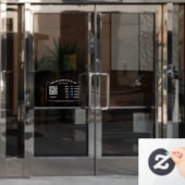 De Openingstijd van de Kantoor van de terugkeer, h Raamsticker (Kantoordeur)