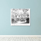 De Opera Burlesqued van Beggar, 1728 Canvas Afdruk (Insitu (Houten vloer))